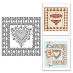 S6-019 Shapeabilities Laced with Love Lovin' Diamonds Etched Dies