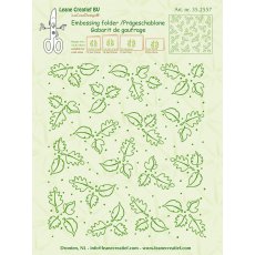 35.2557 Leane Creatief Embossing  background leaves