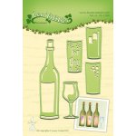 45.2304 Wine bottle & glass