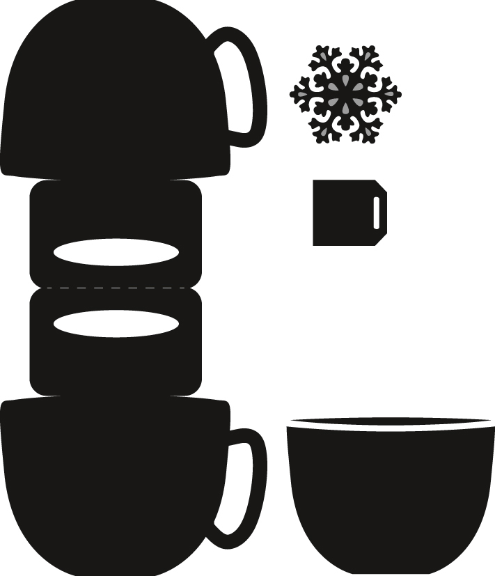 CR1376 New Marianne Design Craftable - Bag Topper - Mug (4pcs)