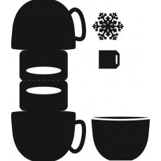 CR1376 New Marianne Design Craftable - Bag Topper - Mug (4pcs)