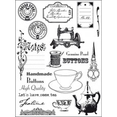EC0131 Marianne Design Clear Stamp Tea Time