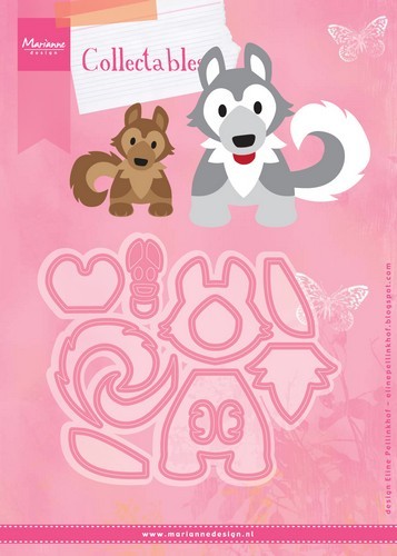 COL1414 NEW Marianne Design Collectable - Eline's Husky (11pcs)