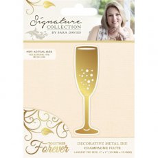 S-TF-MD-FLUTE Crafter's Companion Sara Signature Together Forever - Champagne Flute Die