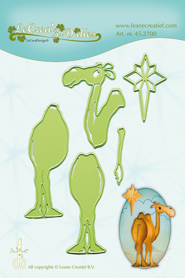 45.2700 Wykrojniki Leane Creatief - camel