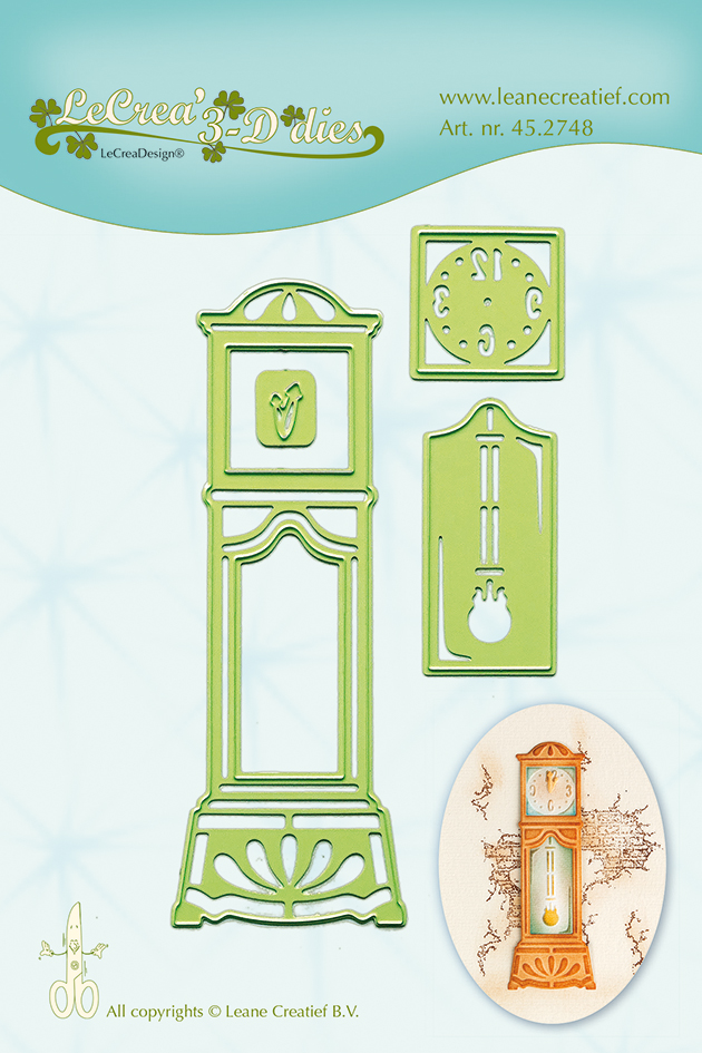 45.2748 Wykrojniki Leane Creatief - grandfather clock