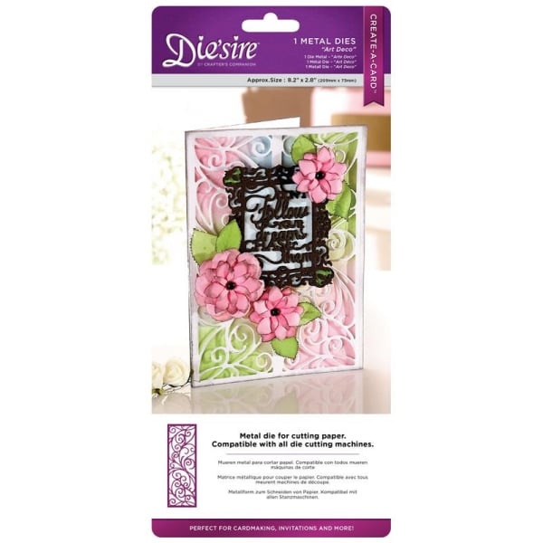 DS-CAD-ARTD Crafter's Companion Die'sire 'Create-a-Card' Metal Die - Art Deco