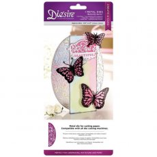 DS-CAD-BTSWI Crafter's Companion Die'sire 'Create-a-Card' Metal Die - Butterfly Swirls