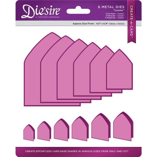 DS-CAD-LOU Crafter's Companion Die'sire 'Create-a-Card' Base Die - Louise