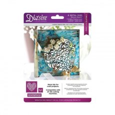 DS-CAD-ROC Die'sire 'Create a Card' Cut In Collection - Rococo Hearts