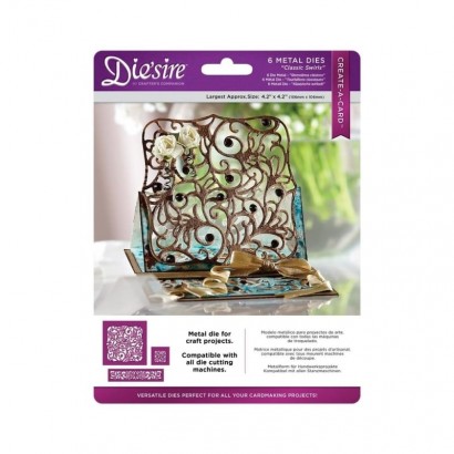 DS-CAD-SWI Die'sire 'Create a Card' Cut In Collection - Classic Swirls
