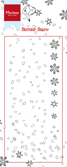 HT1611 Marianne Design Clear Stamp Border - Snow