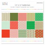 SCPAD035X16 - 12x12 Paper Pack -Jingle Bells 30,5x30,5