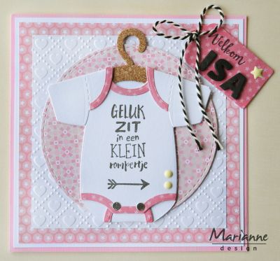 COL1419 Marianne Design Collectable -Eline's Baby Onesie