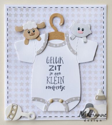 COL1419 Marianne Design Collectable -Eline's Baby Onesie