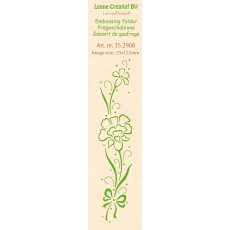 35.2908 Leane Creatief Border Embossing Folder - border carnation