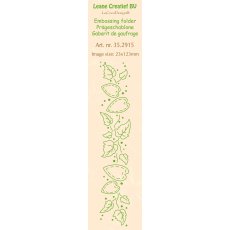 35.2915 Leane Creatief Border Embossing Folder - border Ivy&hearts