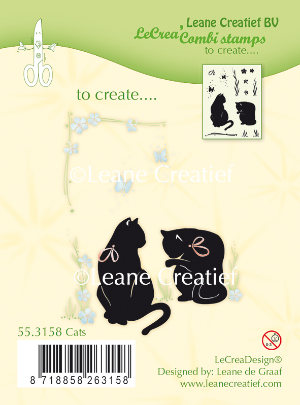 55.3158 combi stamp cats