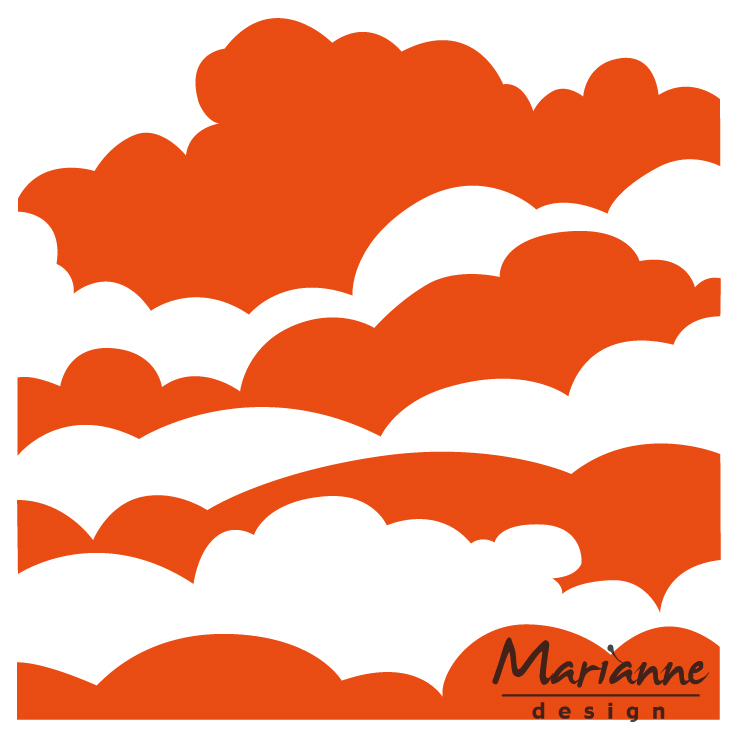 DF3434 Marianne Design Design Folder - Clouds