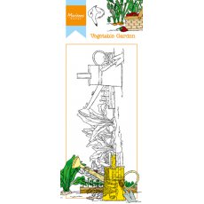 HT1612 Marianne Design Clear Stamp - Hetty's Border Vegetable Garden
