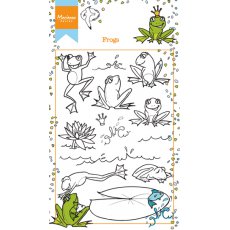 HT1617 Marianne Design Clear Stamp - Hetty's frogs