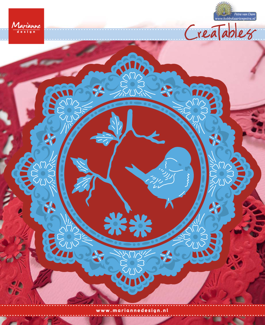 LR0457 Marianne Design Creatable -Petra's Circle with bird