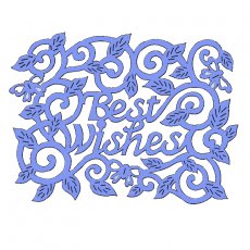 SDD093 Best Wishes Swirls Leaves 