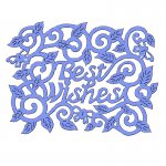SDD093 Best Wishes Swirls Leaves 