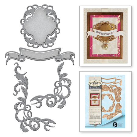 S4-686 Shapeabilities Opulent Flourish Accents Rouge Royale By Stacey Caron Etched Dies