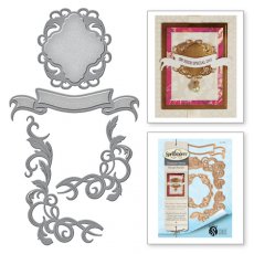 S4-686 Shapeabilities Opulent Flourish Accents Rouge Royale By Stacey Caron Etched Dies