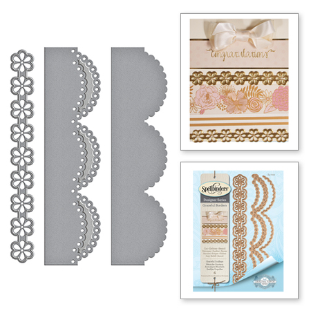 S4-702 Graceful Scallops Card Creator Amazing Paper Grace By Becca Feeken Etched Dies