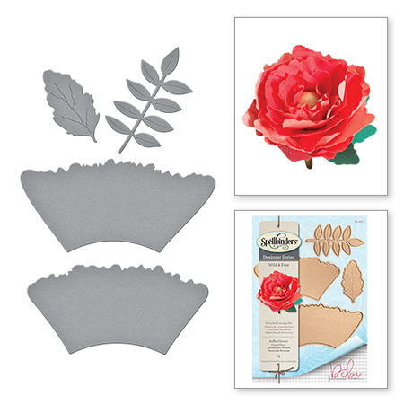 S5-277 Shapeabilities Ruffled Flowers Wild & Free By Debi Adams Etched Dies