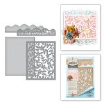 S6-117 Card Creator Framed Floral Card Front Celebrate The Day By Marisa Job Etched Dies