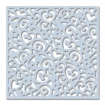 SDST0043 Sweet Dixie Cascading Hearts Stencil
