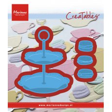 LR0463 Marianne Design Creatable -Tiered tray&macarons