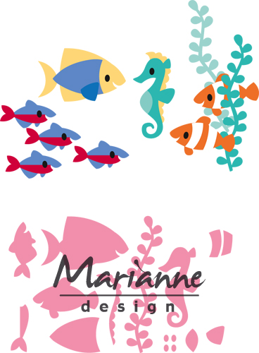 COL1431 Marianne Design Collectable -Eline's tropikal fish