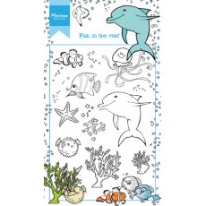 HT1618 Marianne Design Clear Stamp - Hetty's Fish in the Reef