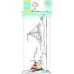 HT1623 Marianne Design Clear Stamp - border sailing