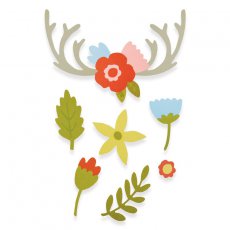 662095 Sizzix Thinlits Die Set 13PK - Country Florals