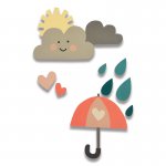 662097 Sizzix Thinlits Die Set 13PK - Rainy Days & Sunshine #2