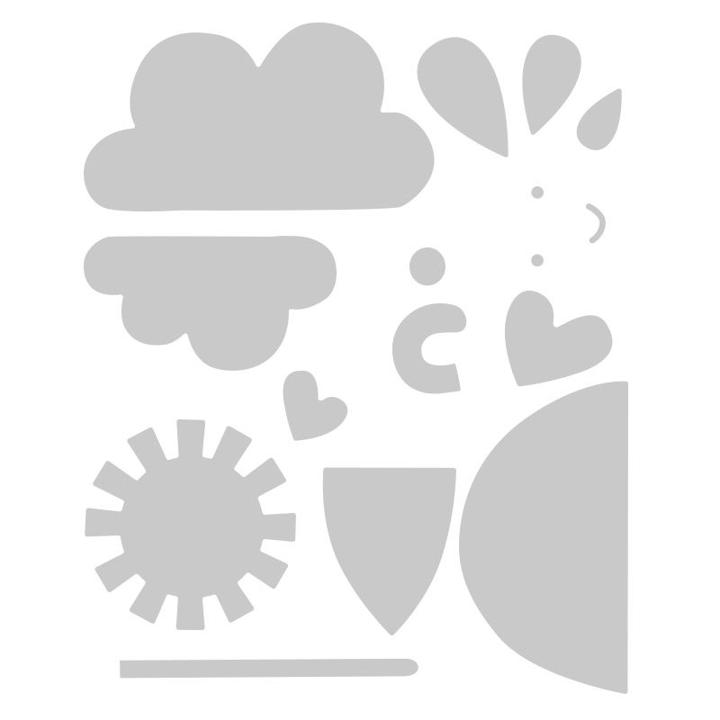 662097 Sizzix Thinlits Die Set 13PK - Rainy Days & Sunshine #2