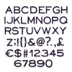 662226 Sizzix Thinlits Die Set 121PK - Alphanumeric, Thin