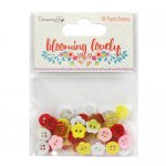 DCBTN018 Dovecraft Blooming Lovely Plastic Buttons