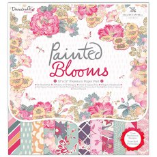 DCPAP049 Dovecraft Painted Blooms 12x12 Paper Pad FSC