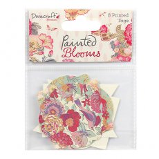 DCTOP045 Dovecraft Painted Blooms Printed Tags