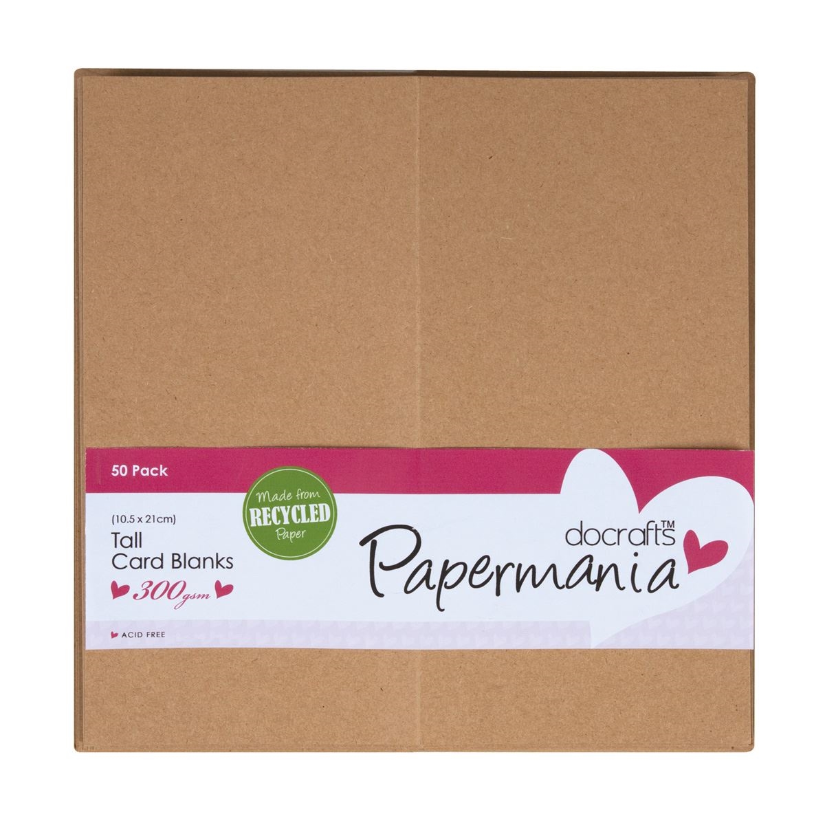 PMA150622 Kartki +koperty kraft DL 50szt