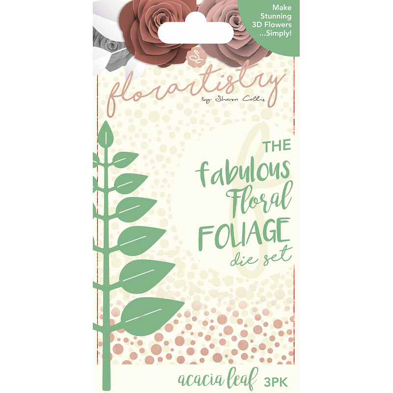 FLOR17023 Florartistry Foliage Die - Acacia Leaf (3 pieces)