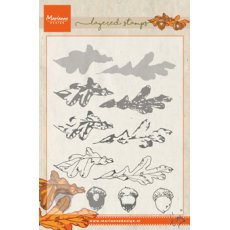 TC0857 New Marianne Design Clear Stamp  Tiny's autumn leaves