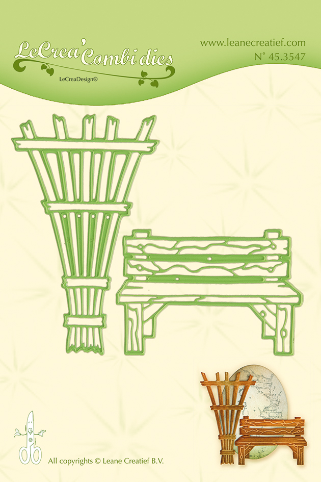 45.3547 Garden bench & trellis