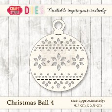 CW027 Wykrojnik/Die-Christmas Ball 4-bombka 4 Craft&You Design